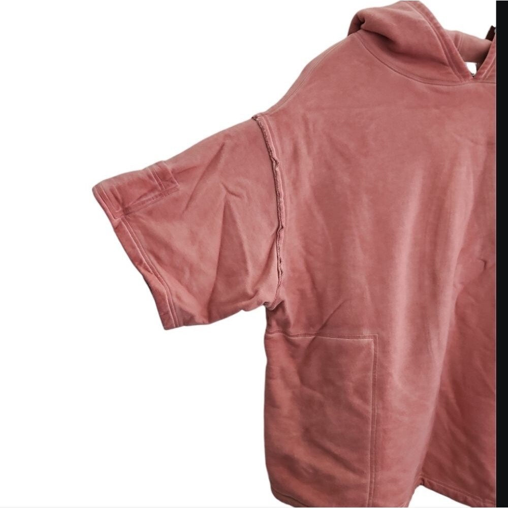 We The Free Free People “For the Win” Short Sleeve Oversized Sz S Blush Pink - Picture 2 of 14